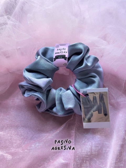 JESIENNE NIEBO Scrunchie 100% jedwab z upcyclingu