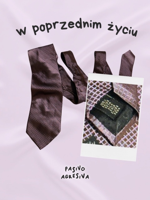CZEKOLADA JAGODOWA Scrunchie 100% jedwab z upcyclingu