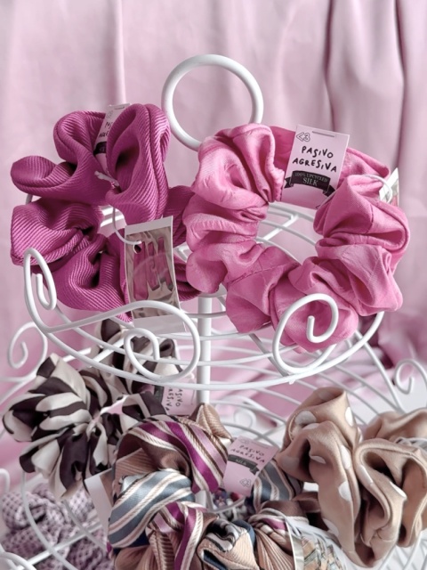 TRUSKAWECZKA Scrunchie 100% jedwab z upcyclingu